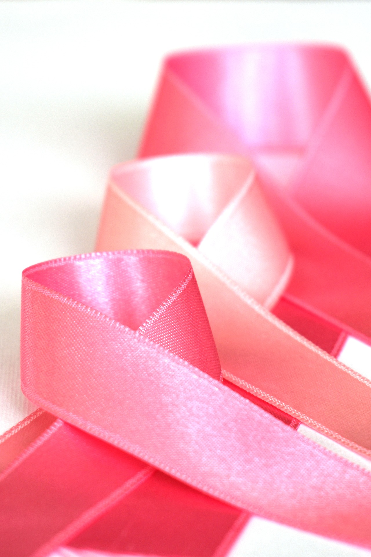 Rosene Krebsschleifen zum Thema: Brustkrebs: Oktober ist Awareness Month